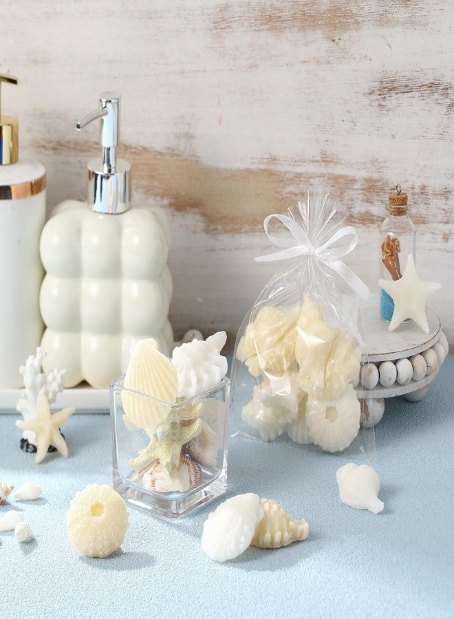Lineshading 200g Sea Glass Soap Decor White Seashell Decorative Soaps for Bathroom Home Decor Beach Wedding Nautical Wedding Party Favors Beach Bridal Shower Favors - Image 5
